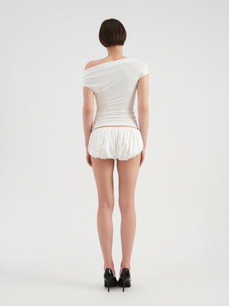 Zirka Shorts in Cream White