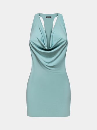 Lada Dress in Aqua Haze