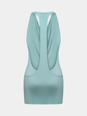 Lada Dress in Aqua Haze