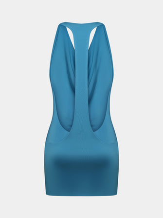 Lada Dress in Santorini Blue