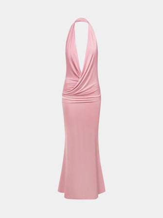 Afina Dress in Dusty Rose