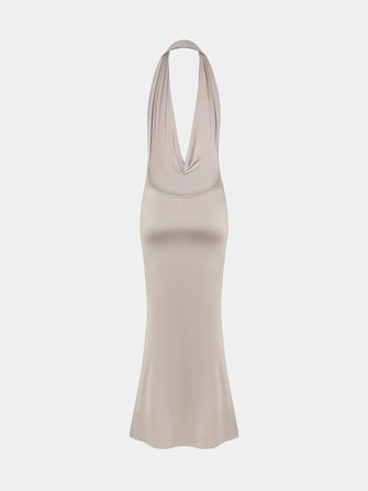 Afina Dress in Dusk Beige