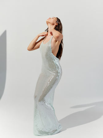 Selini Dress in Turquoise