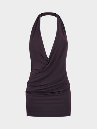 Athena Top In Dark Chocolate