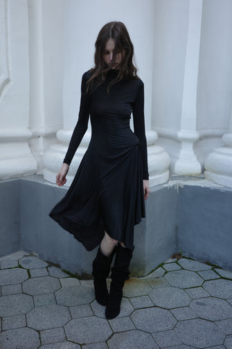Bozhena Dress in Black